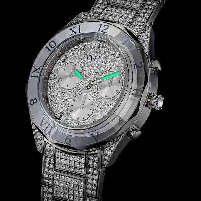 Reloj Dextera Lux de fabricación suiza, brazalete metálico, tono plateado, acero inoxidable Reloj Dextera Lux de fabricación suiza, brazalete metálico, tono plateado, acero inoxidable