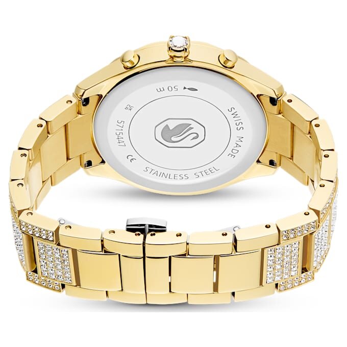 Reloj Dextera Lux de fabricación suiza, pulsera metálica, tono dorado, acabado dorado Reloj Dextera Lux de fabricación suiza, pulsera metálica, tono dorado, acabado dorado