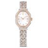 Reloj Dextera Octagon de fabricación suiza, brazalete metálico, tono plateado, acabado en tono oro rosa Reloj Dextera Octagon de fabricación suiza, brazalete metálico, tono plateado, acabado en tono oro rosa