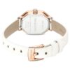 Reloj Dextera Octagon de fabricación suiza, correa de piel, blanco, acabado en tono oro rosa Reloj Dextera Octagon de fabricación suiza, correa de piel, blanco, acabado en tono oro rosa