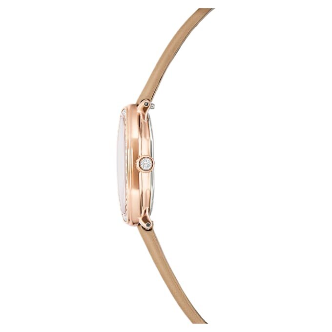 Reloj Dextera Octagon de fabricación suiza, correa de piel, marrón, acabado en tono oro rosa Reloj Dextera Octagon de fabricación suiza, correa de piel, marrón, acabado en tono oro rosa