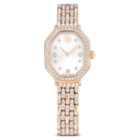 Reloj Dextera Octagon «Swiss Made», brazalete metálico, tono dorado, acabado en tono oro rosa