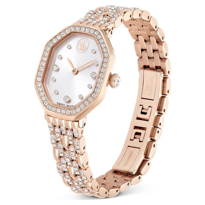 Reloj Dextera Octagon «Swiss Made», brazalete metálico, tono dorado, acabado en tono oro rosa Reloj Dextera Octagon «Swiss Made», brazalete metálico, tono dorado, acabado en tono oro rosa