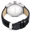 Reloj Dextera Tachymetre de fabricación suiza, correa de piel, tono plateado, acero inoxidable Reloj Dextera Tachymetre de fabricación suiza, correa de piel, tono plateado, acero inoxidable