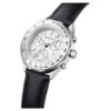 Reloj Dextera Tachymetre de fabricación suiza, correa de piel, tono plateado, acero inoxidable Reloj Dextera Tachymetre de fabricación suiza, correa de piel, tono plateado, acero inoxidable