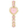 Reloj Idyllia Heart con pulsera de cristal, rosa, acabado dorado Reloj Idyllia Heart con pulsera de cristal, rosa, acabado dorado