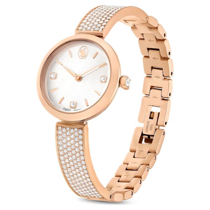 Reloj Illumina de fabricación suiza, brazalete de metal, tono oro rosa, acabado en tono oro rosa Reloj Illumina de fabricación suiza, brazalete de metal, tono oro rosa, acabado en tono oro rosa