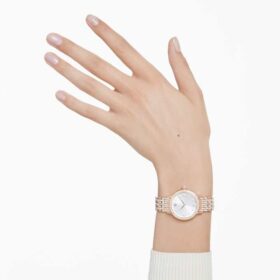 Reloj Imber de fabricación suiza, brazalete metálico, tono oro rosa, acabado en tono oro rosa