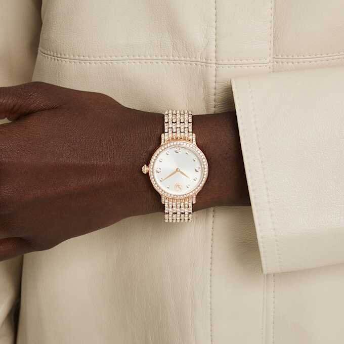 Reloj Imber de fabricación suiza, brazalete metálico, tono oro rosa, acabado en tono oro rosa Reloj Imber de fabricación suiza, brazalete metálico, tono oro rosa, acabado en tono oro rosa