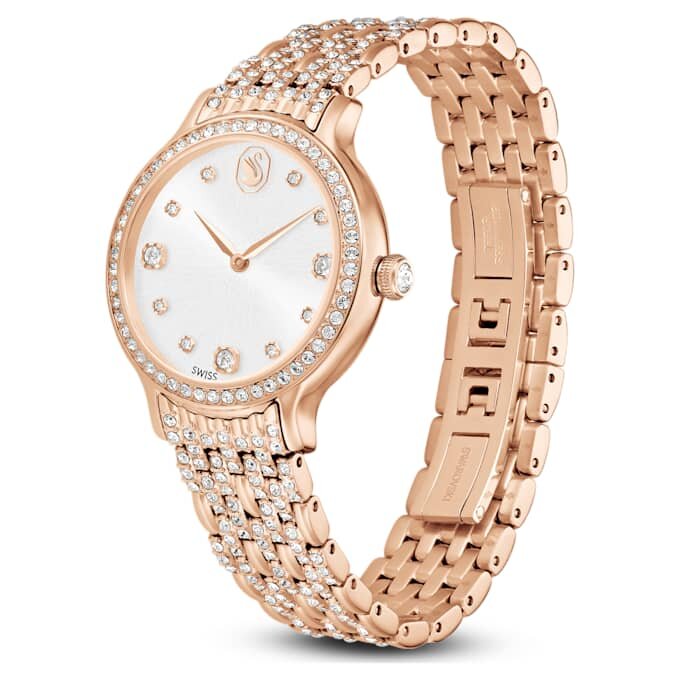 Reloj Imber de fabricación suiza, brazalete metálico, tono oro rosa, acabado en tono oro rosa Reloj Imber de fabricación suiza, brazalete metálico, tono oro rosa, acabado en tono oro rosa