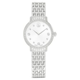 Reloj Imber de fabricación suiza, pulseras de metal, tono plateado, acero inoxidable