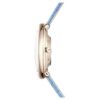 Reloj Imber Oval de fabricación suiza, correa de piel, azul, acabado en tono dorado champán Reloj Imber Oval de fabricación suiza, correa de piel, azul, acabado en tono dorado champán