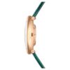Reloj Imber Oval de fabricación suiza, correa de piel, verde, acabado en tono oro rosa Reloj Imber Oval de fabricación suiza, correa de piel, verde, acabado en tono oro rosa