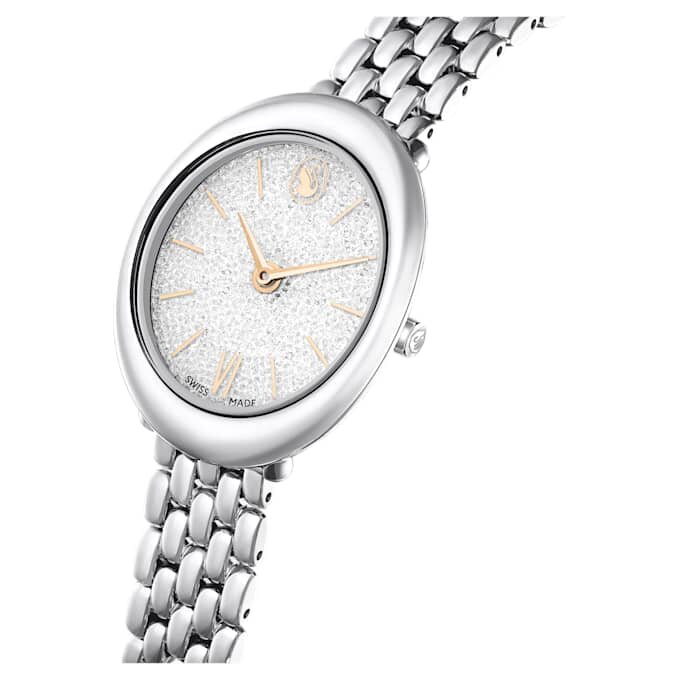 Reloj Imber Oval de fabricación suiza, pulsera metálica, tono plateado, acero inoxidable Reloj Imber Oval de fabricación suiza, pulsera metálica, tono plateado, acero inoxidable