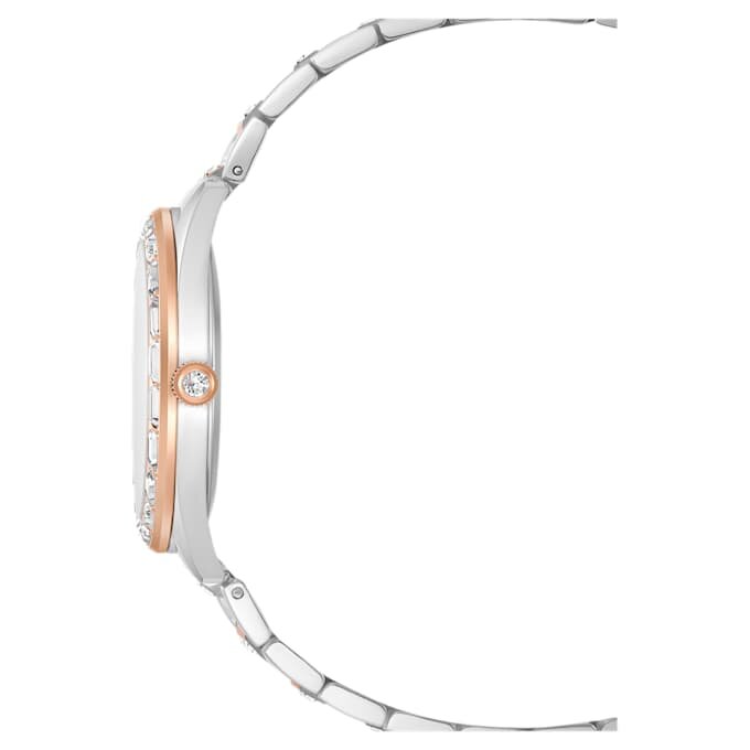 Reloj Matrix Date de fabricación suiza, pulsera metálica, tono oro rosa, acabado de metales mixtos Reloj Matrix Date de fabricación suiza, pulsera metálica, tono oro rosa, acabado de metales mixtos