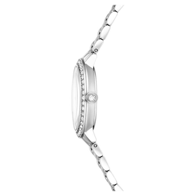 Reloj Matrix de 3 eslabones, fabricado en Suiza, brazalete metálico, tono plateado, acero inoxidable Reloj Matrix de 3 eslabones, fabricado en Suiza, brazalete metálico, tono plateado, acero inoxidable