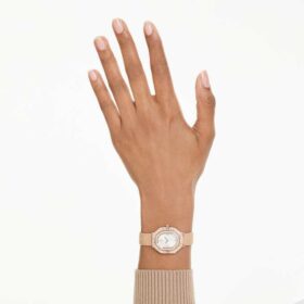 Reloj Matrix Octagon con brazalete metálico, tono oro rosa, acabado en tono oro rosa