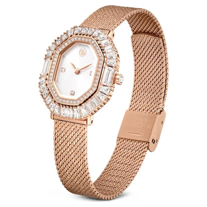 Reloj Matrix Octagon con brazalete metálico, tono oro rosa, acabado en tono oro rosa Reloj Matrix Octagon con brazalete metálico, tono oro rosa, acabado en tono oro rosa