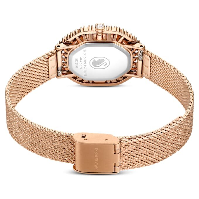 Reloj Matrix Octagon con brazalete metálico, tono oro rosa, acabado en tono oro rosa Reloj Matrix Octagon con brazalete metálico, tono oro rosa, acabado en tono oro rosa