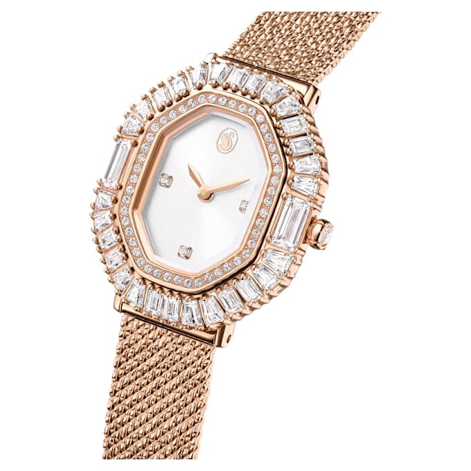 Reloj Matrix Octagon con brazalete metálico, tono oro rosa, acabado en tono oro rosa Reloj Matrix Octagon con brazalete metálico, tono oro rosa, acabado en tono oro rosa