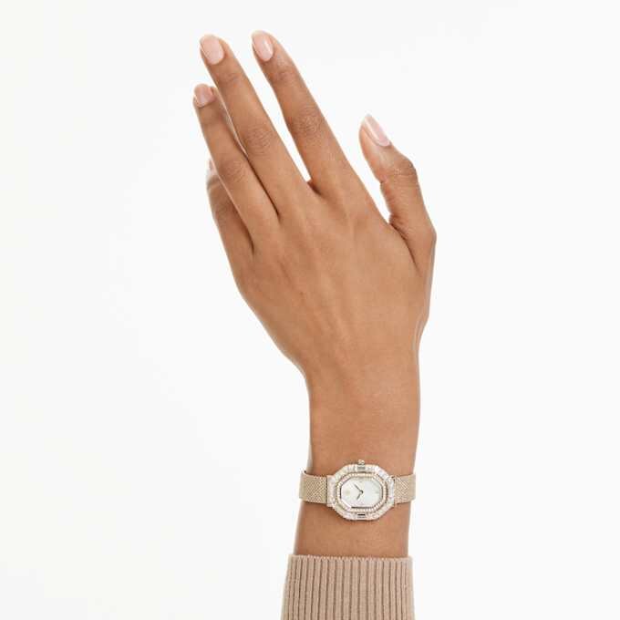 Reloj Matrix Octagon con pulsera metálica, tono dorado, acabado dorado champán Reloj Matrix Octagon con pulsera metálica, tono dorado, acabado dorado champán