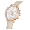 Reloj Matrix Tennis Chrono de fabricación suiza, correa de piel, color beige, acabado en tono oro rosa Reloj Matrix Tennis Chrono de fabricación suiza, correa de piel, color beige, acabado en tono oro rosa