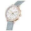 Reloj Matrix Tennis Chrono de fabricación suiza, correa de piel, gris, acabado dorado champán Reloj Matrix Tennis Chrono de fabricación suiza, correa de piel, gris, acabado dorado champán