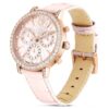 Reloj Matrix Tennis Chrono de fabricación suiza, correa de piel, rosa, acabado en tono oro rosa Reloj Matrix Tennis Chrono de fabricación suiza, correa de piel, rosa, acabado en tono oro rosa