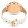 Reloj Octea Chrono de fabricación suiza, correa de piel, blanco, acabado en tono oro rosa Reloj Octea Chrono de fabricación suiza, correa de piel, blanco, acabado en tono oro rosa