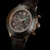 Reloj Octea Chrono de fabricación suiza, correa de piel, gris, acabado en tono oro rosa Reloj Octea Chrono de fabricación suiza, correa de piel, gris, acabado en tono oro rosa