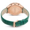 Reloj Octea Chrono de fabricación suiza, correa de piel, verde, acabado en tono oro rosa Reloj Octea Chrono de fabricación suiza, correa de piel, verde, acabado en tono oro rosa
