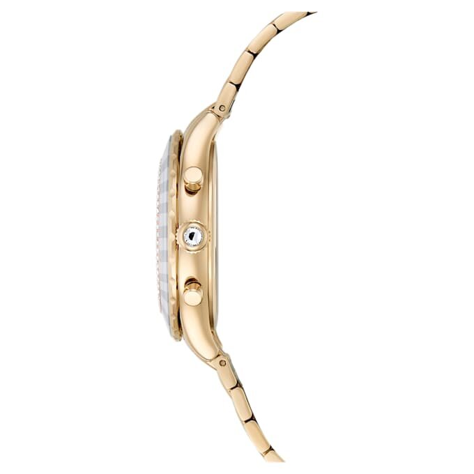 Reloj Octea Chrono de fabricación suiza, pulsera metálica, tono dorado, acabado en tono dorado champán Reloj Octea Chrono de fabricación suiza, pulsera metálica, tono dorado, acabado en tono dorado champán