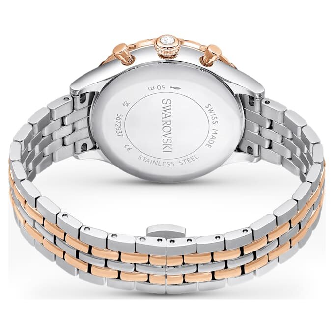 Reloj Octea Chrono de fabricación suiza, pulsera metálica, tono oro rosa, acabado de metales combinados Reloj Octea Chrono de fabricación suiza, pulsera metálica, tono oro rosa, acabado de metales combinados