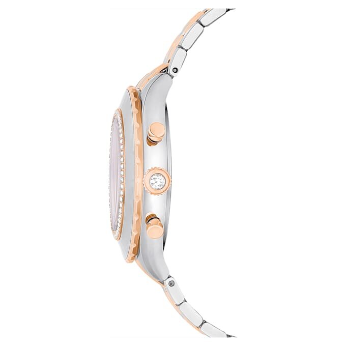 Reloj Octea Chrono de fabricación suiza, pulsera metálica, tono oro rosa, acabado de metales combinados Reloj Octea Chrono de fabricación suiza, pulsera metálica, tono oro rosa, acabado de metales combinados