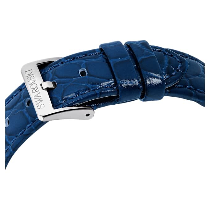 Reloj Octea Moon de fabricación suiza, Luna, correa de piel, azul, acero inoxidable Reloj Octea Moon de fabricación suiza, Luna, correa de piel, azul, acero inoxidable