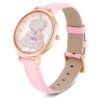 Reloj Teddy de fabricación suiza, correa de piel, rosa, acabado en tono oro rosa Reloj Teddy de fabricación suiza, correa de piel, rosa, acabado en tono oro rosa
