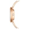 Reloj tipo brazalete Crystalline, fabricación suiza, correa metálica, blanco, acabado en tono oro rosa Reloj tipo brazalete Crystalline, fabricación suiza, correa metálica, blanco, acabado en tono oro rosa