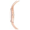 Reloj tipo brazalete Dextera de fabricación suiza, correa metálica, rosa, chapado en tono oro rosa Reloj tipo brazalete Dextera de fabricación suiza, correa metálica, rosa, chapado en tono oro rosa
