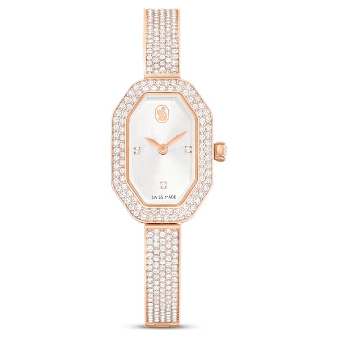 Reloj tipo brazalete Dextera de fabricación suiza, correa metálica, tono oro rosa, acabado en tono oro rosa Reloj tipo brazalete Dextera de fabricación suiza, correa metálica, tono oro rosa, acabado en tono oro rosa