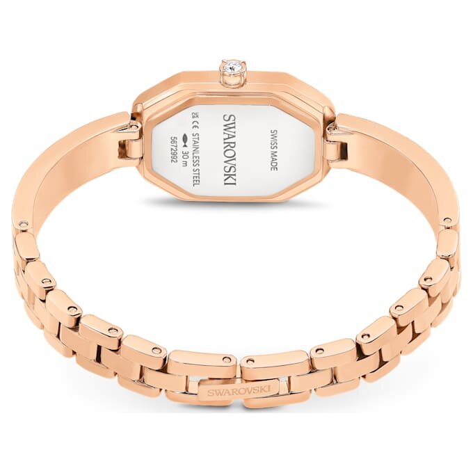 Reloj tipo brazalete Dextera de fabricación suiza, correa metálica, tono oro rosa, acabado en tono oro rosa Reloj tipo brazalete Dextera de fabricación suiza, correa metálica, tono oro rosa, acabado en tono oro rosa