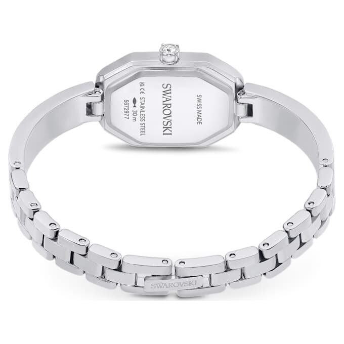 Reloj tipo brazalete Dextera de fabricación suiza, correa metálica, tono plateado, acero inoxidable Reloj tipo brazalete Dextera de fabricación suiza, correa metálica, tono plateado, acero inoxidable