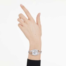 Reloj tipo brazalete Hyperbola, fabricado en Suiza, brazalete de metal, azul, acero inoxidable