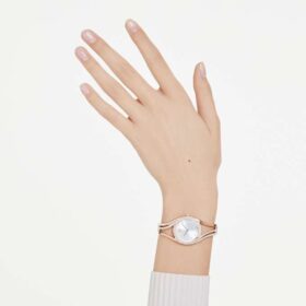Reloj tipo brazalete Hyperbola, fabricado en Suiza, brazalete metálico, tono oro rosa, acabado en tono oro rosa