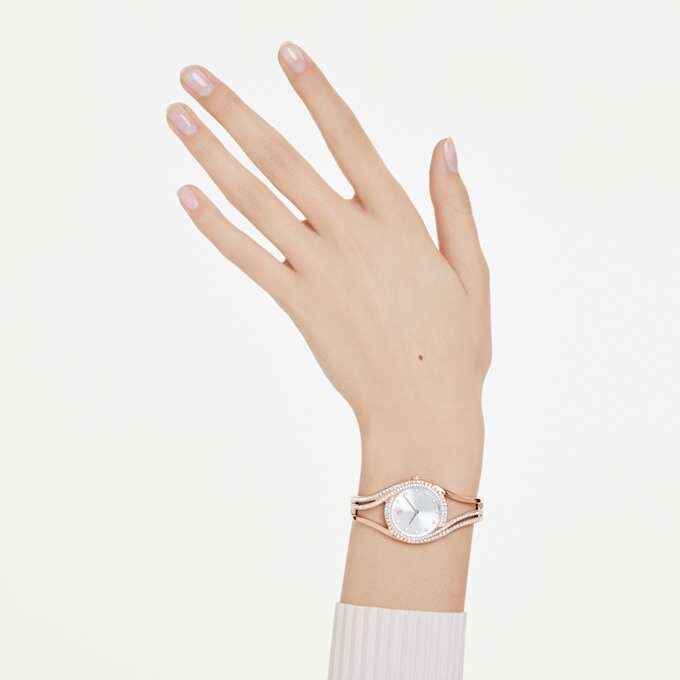 Reloj tipo brazalete Hyperbola, fabricado en Suiza, brazalete metálico, tono oro rosa, acabado en tono oro rosa Reloj tipo brazalete Hyperbola, fabricado en Suiza, brazalete metálico, tono oro rosa, acabado en tono oro rosa