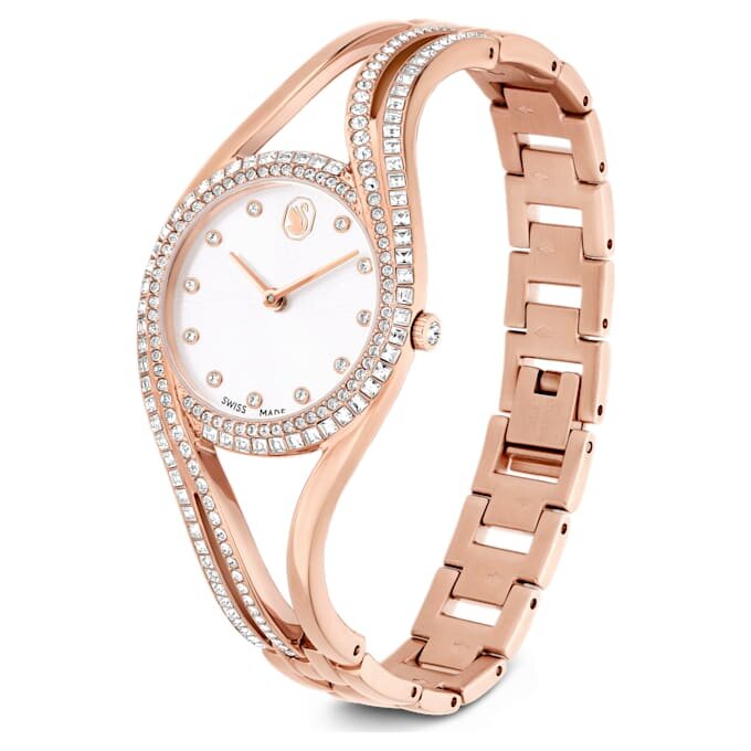 Reloj tipo brazalete Hyperbola, fabricado en Suiza, brazalete metálico, tono oro rosa, acabado en tono oro rosa Reloj tipo brazalete Hyperbola, fabricado en Suiza, brazalete metálico, tono oro rosa, acabado en tono oro rosa