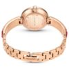 Reloj tipo brazalete Matrix, fabricado en Suiza, con pulsera de cristales, rojo, acabado en tono oro rosa Reloj tipo brazalete Matrix, fabricado en Suiza, con pulsera de cristales, rojo, acabado en tono oro rosa