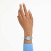 Reloj tipo brazalete Matrix, fabricado en Suiza, con pulseras de cristales, azul, acero inoxidable Reloj tipo brazalete Matrix, fabricado en Suiza, con pulseras de cristales, azul, acero inoxidable