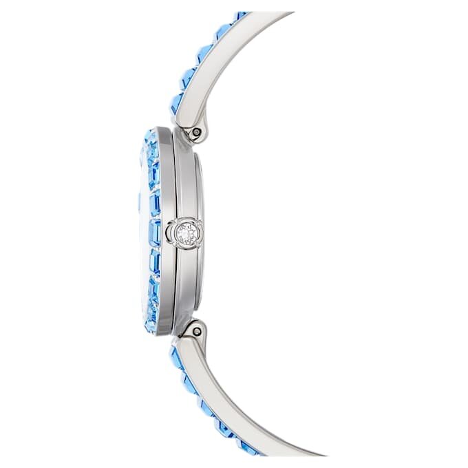 Reloj tipo brazalete Matrix, fabricado en Suiza, con pulseras de cristales, azul, acero inoxidable Reloj tipo brazalete Matrix, fabricado en Suiza, con pulseras de cristales, azul, acero inoxidable