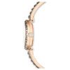 Reloj tipo brazalete Matrix, fabricado en Suiza, con pulseras de cristales, gris, acabado en tono oro rosa Reloj tipo brazalete Matrix, fabricado en Suiza, con pulseras de cristales, gris, acabado en tono oro rosa