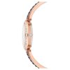 Reloj tipo brazalete Matrix Pearl, fabricado en Suiza, con pulsera de cristales, negro, acabado en tono oro rosa Reloj tipo brazalete Matrix Pearl, fabricado en Suiza, con pulsera de cristales, negro, acabado en tono oro rosa